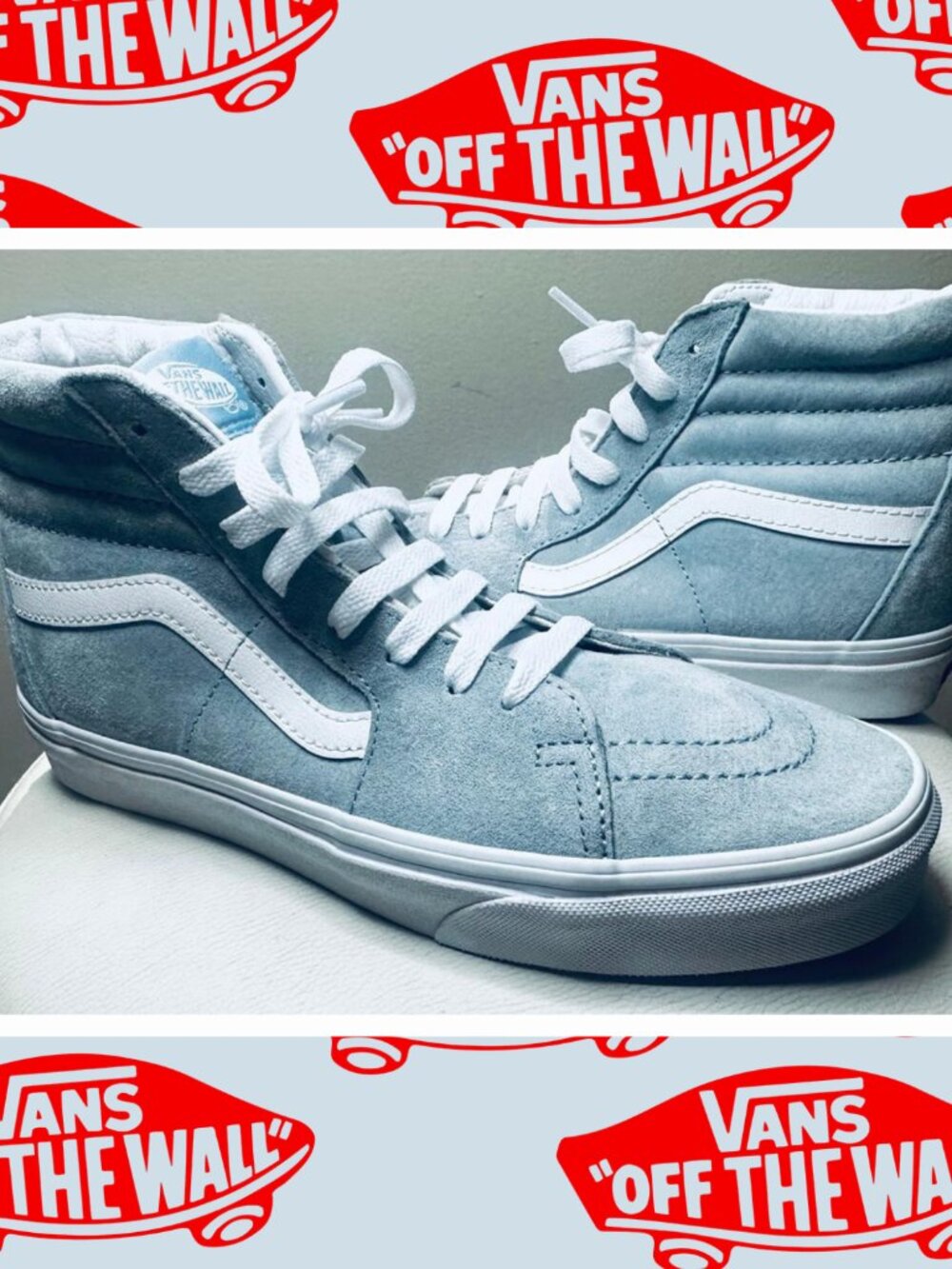 Vans scotchgard 3m gray leather *new and unused